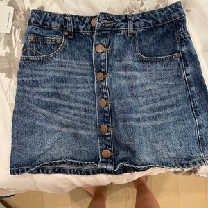 Tobi button denim skirt, size 27